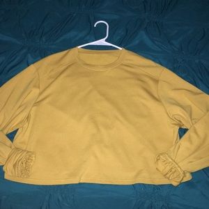 Mustard Yellow Crop Top